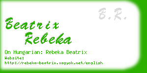 beatrix rebeka business card